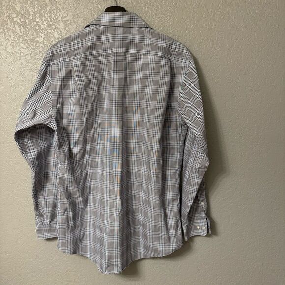 Men’s Tasso Elba Plaid Dress Shirt - Picture 3 of 5